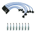 NGK Wire Set & 8 Laser Platinum Spark Plugs for Ford Mustang Ranger (1994–2004)