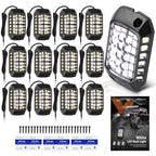 12X White LED Rock Light Kit for Jeep Wrangler (Universal Fit)