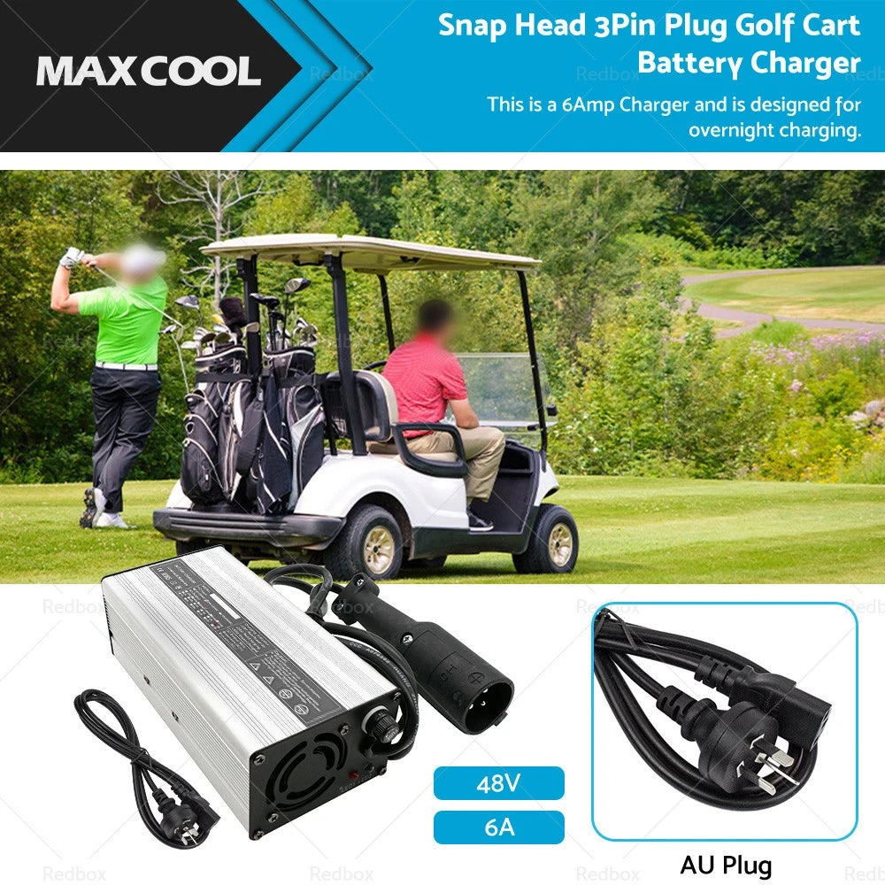 3Pin Snap Head Plug for EZGO TXT, Club Car DS (48V 6A)