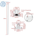2Pcs 8mm Linear Motion Rail Shaft w/ 4 SCS8UU Bearings & SK8 Support