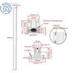 2Pcs 8mm Linear Motion Rail Shaft w/ 4 SCS8UU Bearings & SK8 Support
