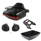 Trunk Backrest Rack Mount Speaker Light for Harley Touring (2009–2013)