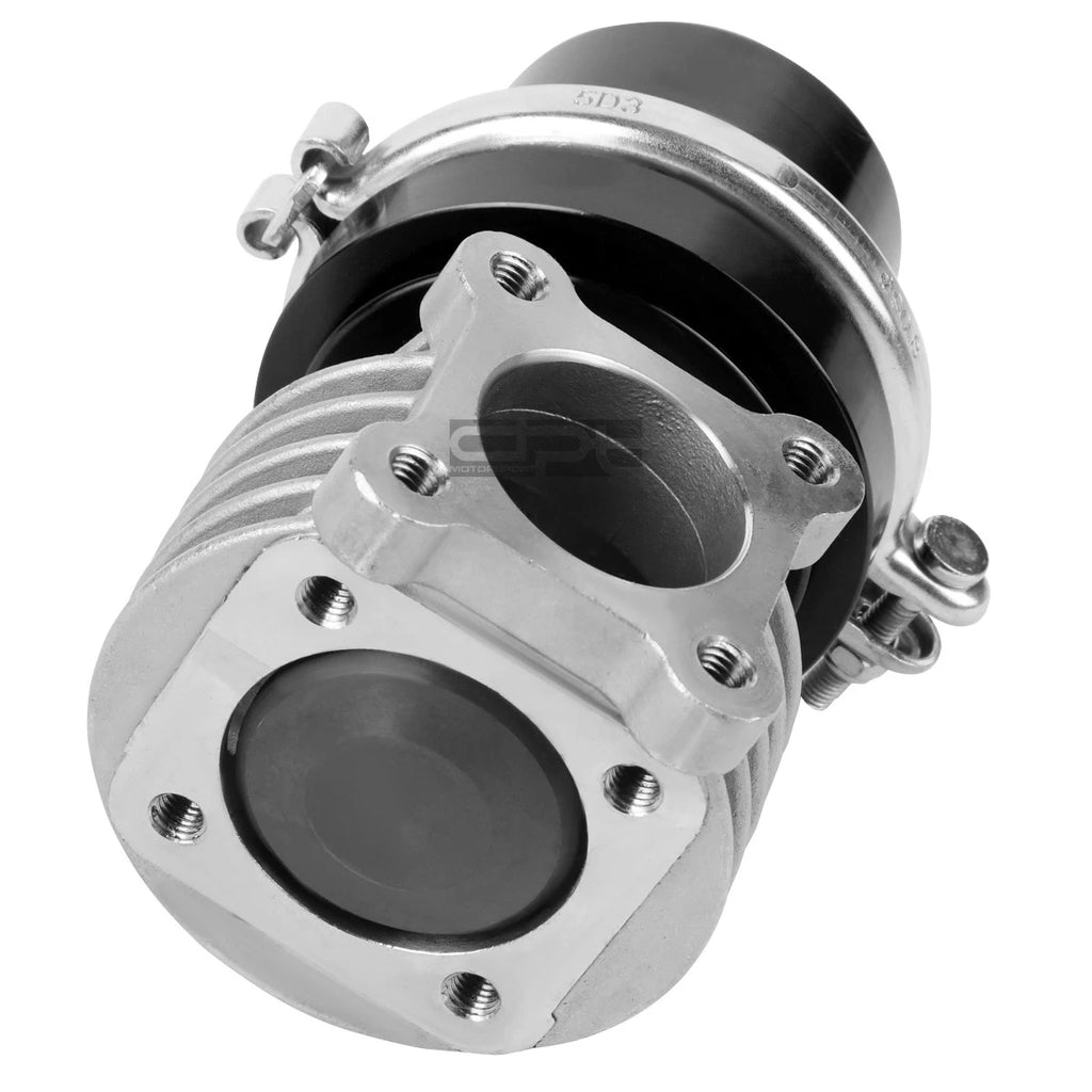 Universal 46mm Turbo 4-Bolt Wastegate Bypass Exhaust + Spring Black
