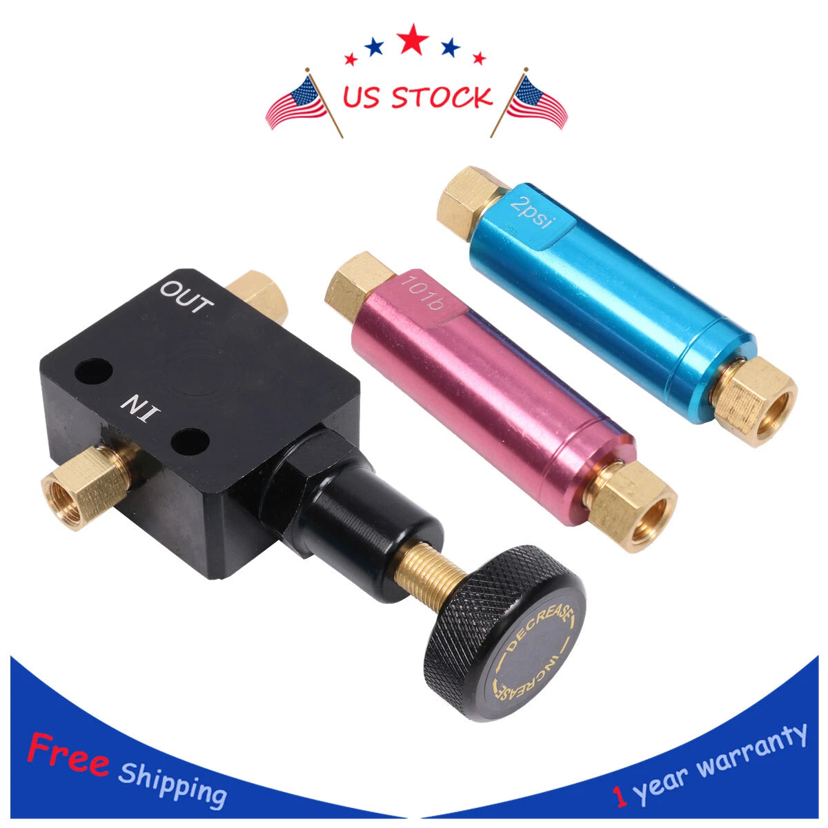 Adjustable Brake Proportioning Valve Kit for Disc/Drum Systems
