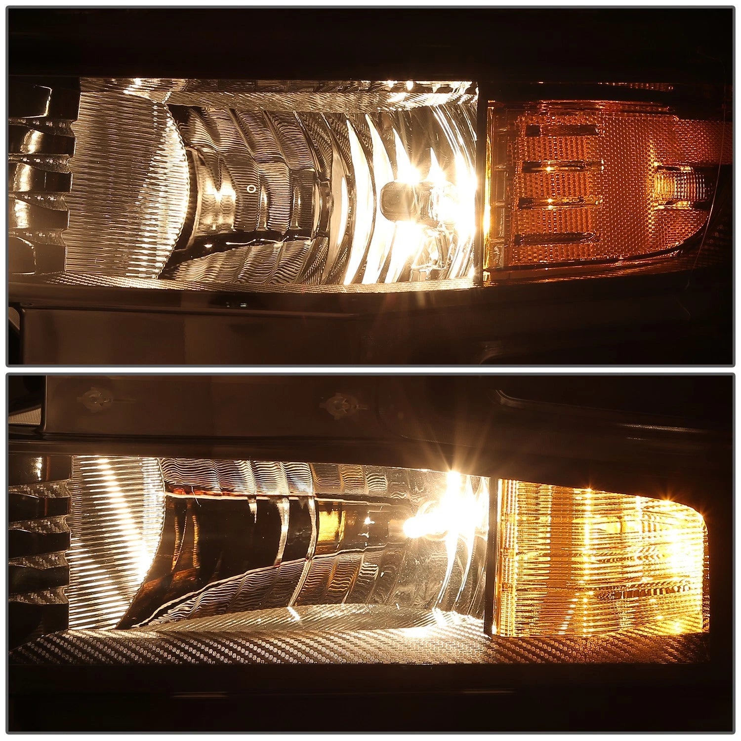 Left Headlight Assembly for Chevy Silverado 1500 LTD (2019–2022) Black Amber