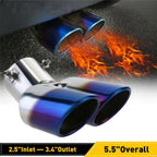 Dual Exhaust Pipe Tail Muffler Tip for Car SUV