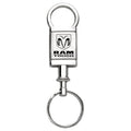 Tough on Satin-Chrome Valet Keychain - Officially Licensed for Dodge RAM