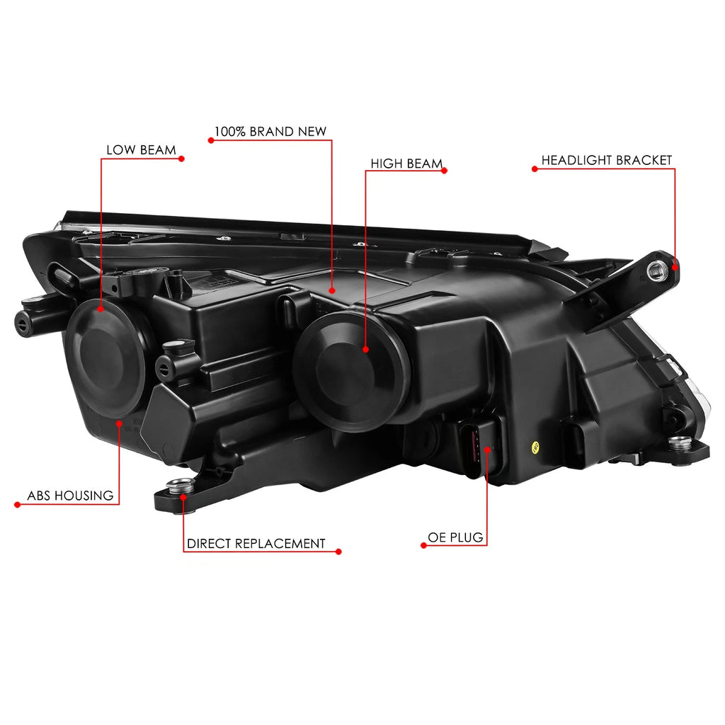 Replacement Headlight Lamp for VW Tiguan (2009–2011) Left/Driver Side