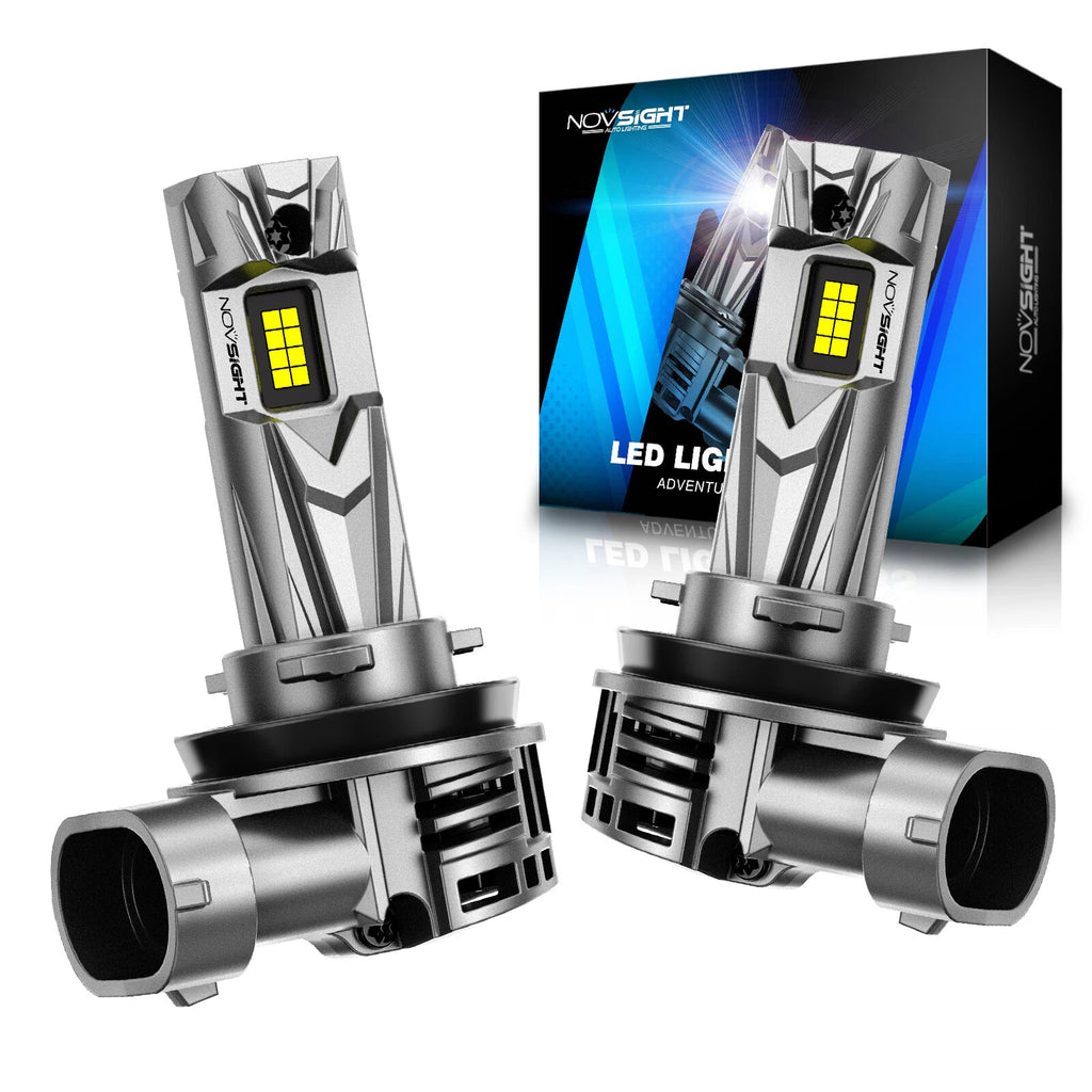 2X NOVSIGHT 9005 HB3 H11 LED Headlight Bulb Conversion Kit for Hi/Low Beam