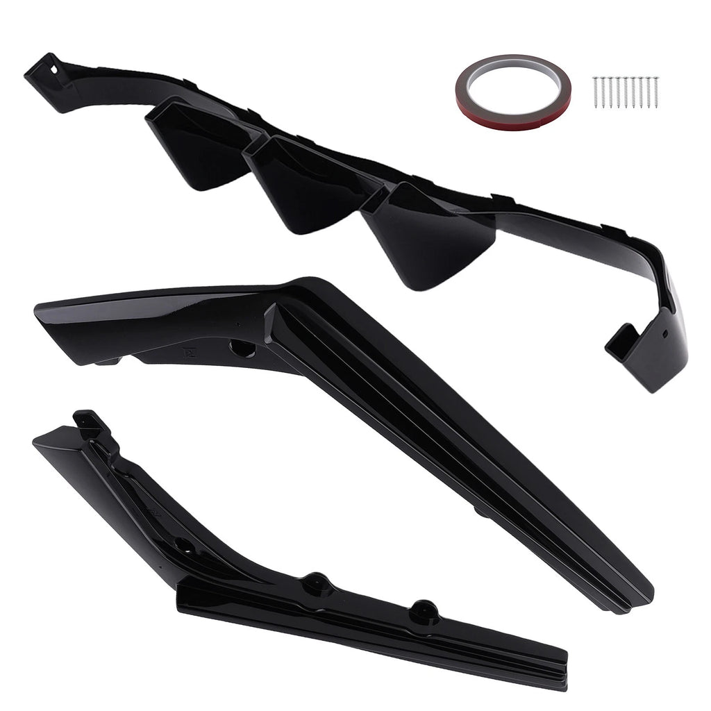 Custom Valance Diffuser for BMW F80 M3 F82 M4 (2015–2020) PSM Style PP Black