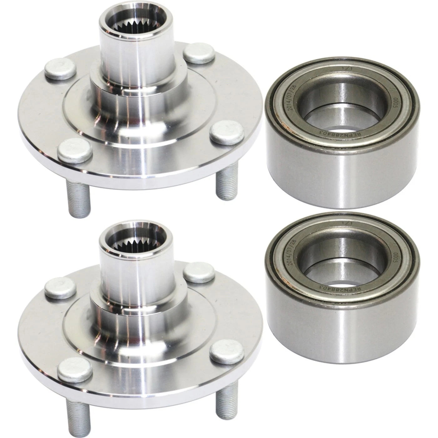 Set of 2 Wheel Hubs for Nissan Sentra (2002–2006)