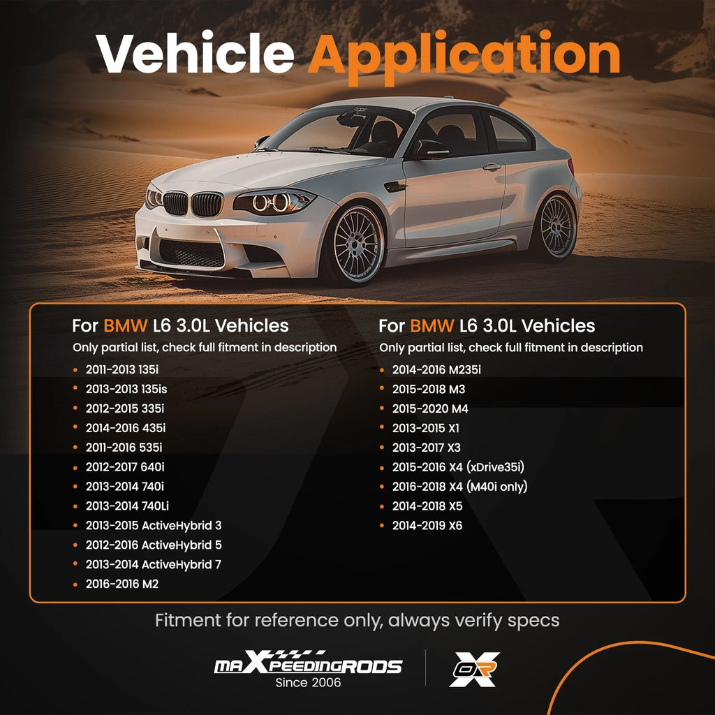 Platinum Spark Plug for BMW 640i xDrive Gran Coupe (2016–2019)