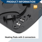 Heated Right Side Mirror Glass for Volkswagen Polo (1994–2000)