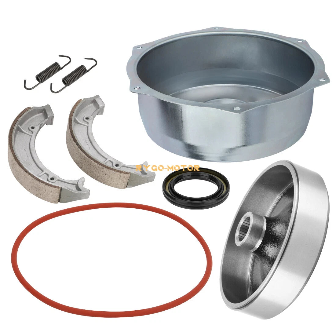 Rear Brake Drum Hub Shoe Cover Seal Kit for Yamaha YFM400 Big Bear (2000–2004)