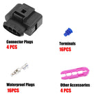 Set of 4 Ignition Coil Connectors for VW Audi (No.1J0973724)