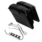 5" Hard Saddlebag Speaker Lids & Bracket for Harley Softail Fat Boy (1984–2017)