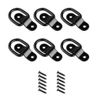 Set of 6 Heavy Duty Fixed D Rings for Trailer Truck RV Boat