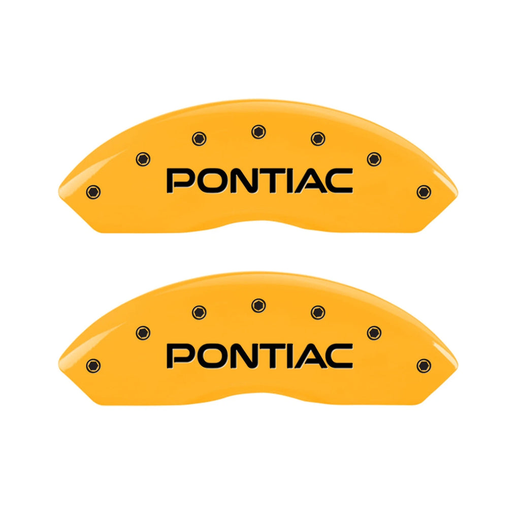 Set of 4 Caliper Covers Yellow for 2006-2009 Pontiac Solstice by MGP