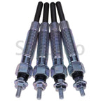 Set of 4 Glow Plugs 11065-63G00 for Nissan TD27 QD32 Forklift