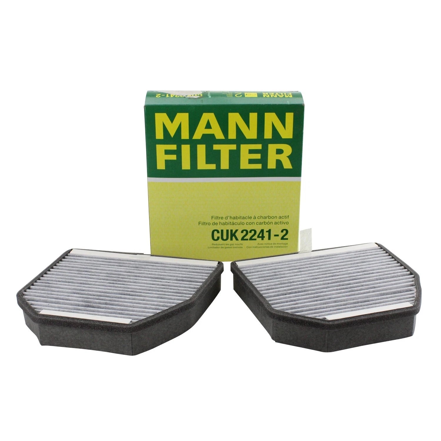 Set of 2 Cabin Air Filters for Mercedes R230 SL500 SL55 AMG (2003–2012) CUK22412