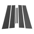 6 Pcs Pillar Window Trim for Chevy Equinox (2010–2017) Carbon Fiber Black