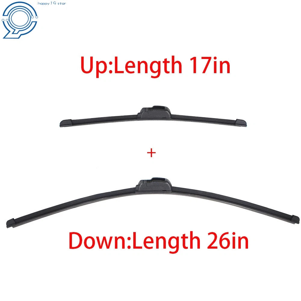 Set of 2 Premium All-Season Windshield Wiper Blades for Make Model