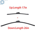 Set of 2 Premium All-Season Windshield Wiper Blades for Make Model