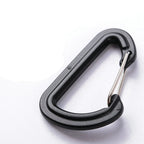 2X Aluminum Tent Clips with Carabiner for Hiking and Outdoor Use