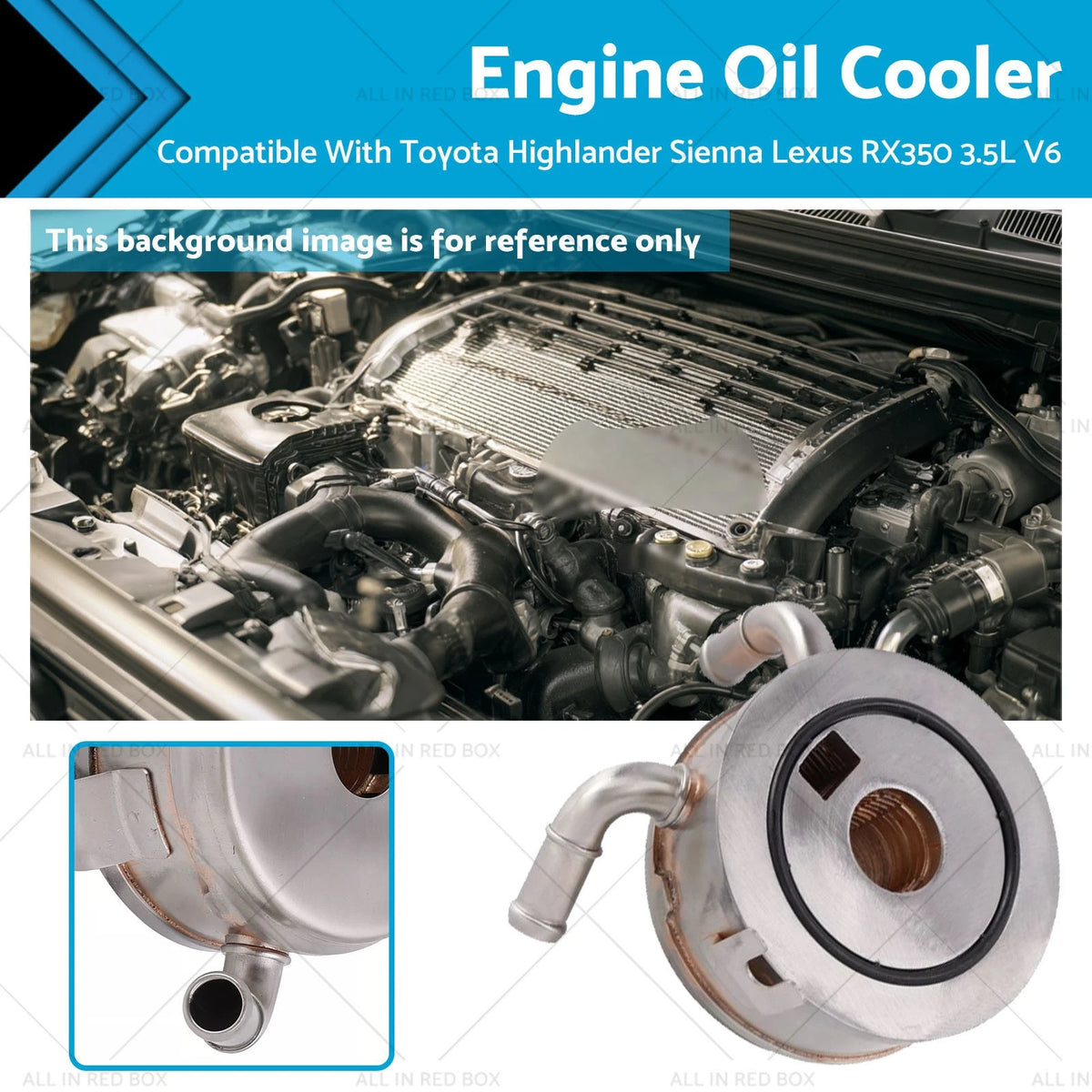 Oil Cooler for Toyota Highlander Sienna Lexus RX350 3.5L V6 (2008–2019) 1571031020