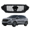 Plastic Bright Black Sport Front Bumper Grille for Ford Edge ST (2019–2024)
