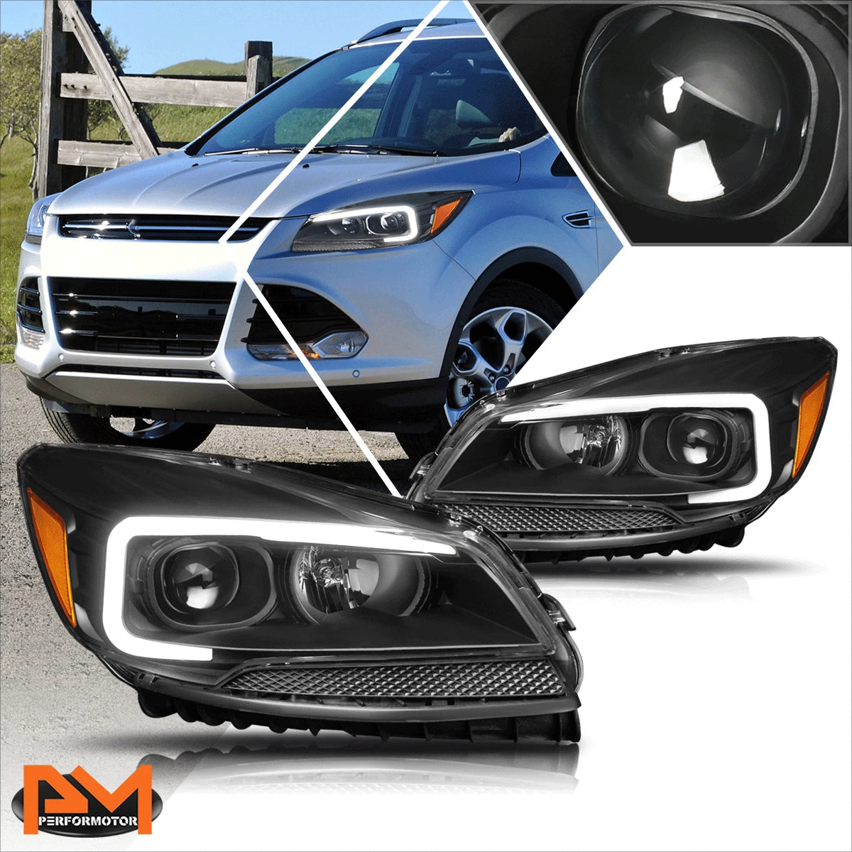 Front License Plate Mount Bracket for Ford F-150 (2021–2023) Black