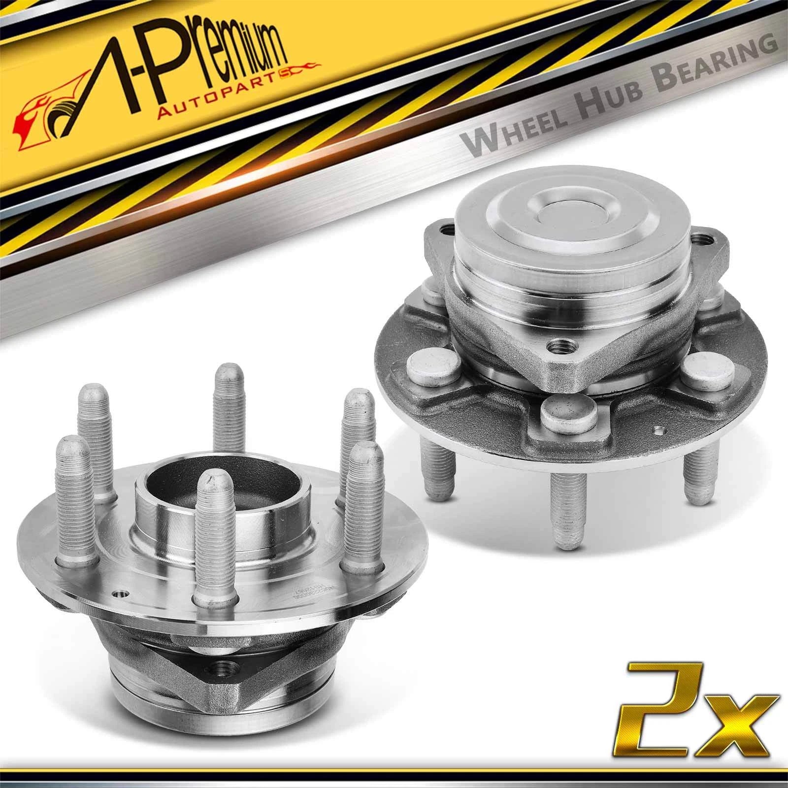 2X Rear Wheel Hub & Bearing Assembly for Chevy Traverse GMC Acadia (2009–2023)