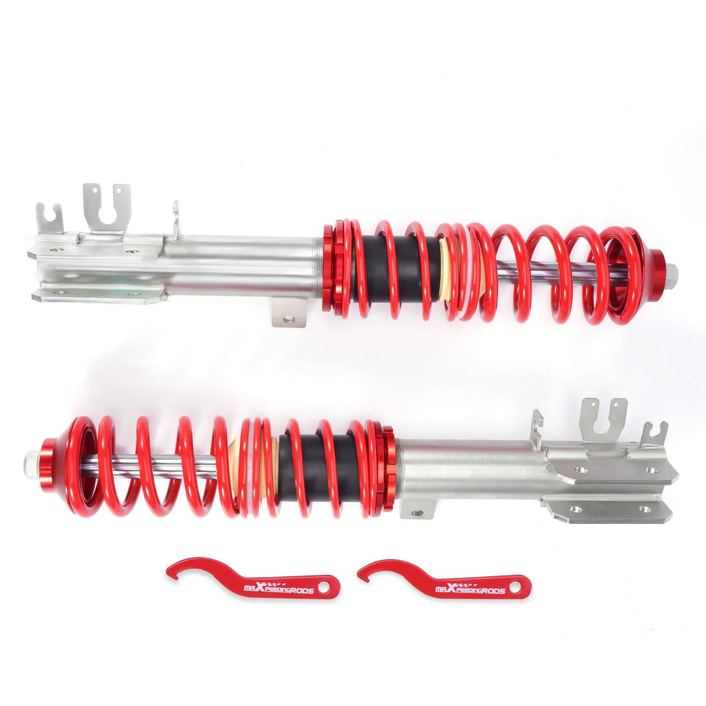 2X Front Adjustable Coilovers Suspension Kit for Fiat 500 (2007–2018)