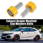 9 Pcs M8x1.25 Header Manifold Cup Washers Bolts for Honda Acura 