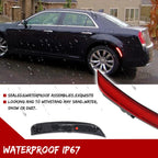 Set of 2 Red LED Rear Bumper Side Marker Lights for Chrysler 300
