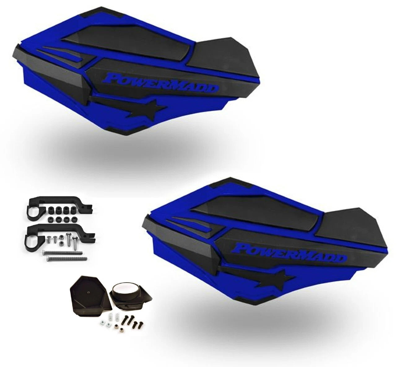 PowerMadd Sentinel Handguard Guards for Snowmobile (Stealth, Blue)