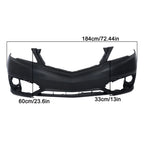 Front Lower Bumper Cover for Acura RDX (2016-2018) Plastic Black