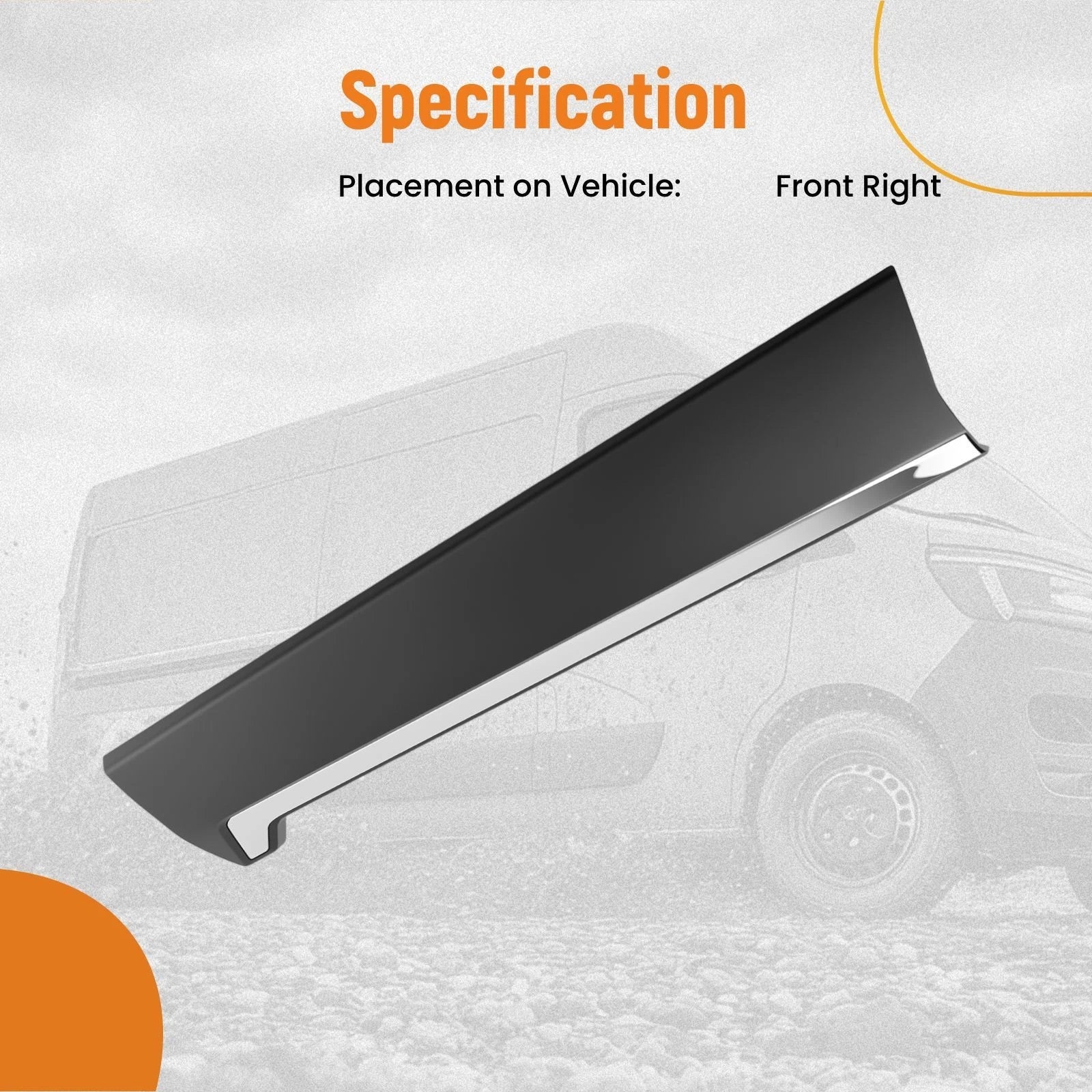 Door Molding Trim Lower for Honda CR-V (2017–2022) Right 75312TLAA01