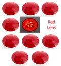 10-Pack 4 Inch Red LED Turbine Stop Lights for Universal Trailer (Fits)