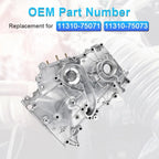 Engine Timing Cover with Oil Pump for Toyota Tacoma L4 2.7L (2005–2014)