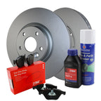 Front Brake Kit 320mm Disc Rotors TRW Pro Low-Met Pads for Ford Focus ST (2013–2018)