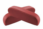 Leather Front Seat Armrest Protector Cover for Volvo VNL (2004–2018) Red