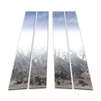 4Pc Chrome Pillar Post Covers for Mercedes GLK (2010–2015)