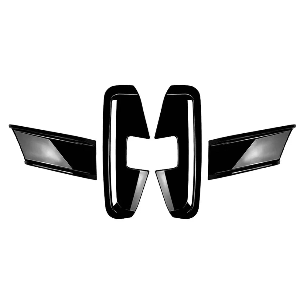 Black Front Bumper Air Vent Spoiler for BMW 4 Series G22 G23 M Sport (20-24)