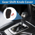 1 Pc Gear Shift Knob Cover for Toyota Camry (2018–2024) Black Red Faux Leather
