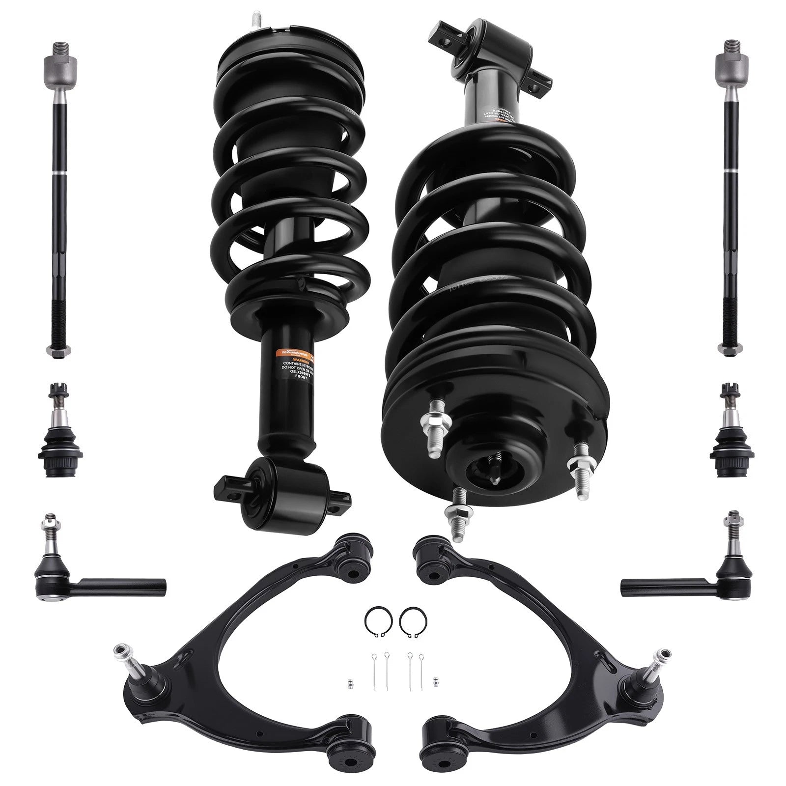 12X Front Complete Struts Control Arms Kit for Chevrolet Tahoe (2015–2016)