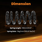 2" Front Drop Lowering Springs for Dodge Ram 1500 (1994–2001 2WD)