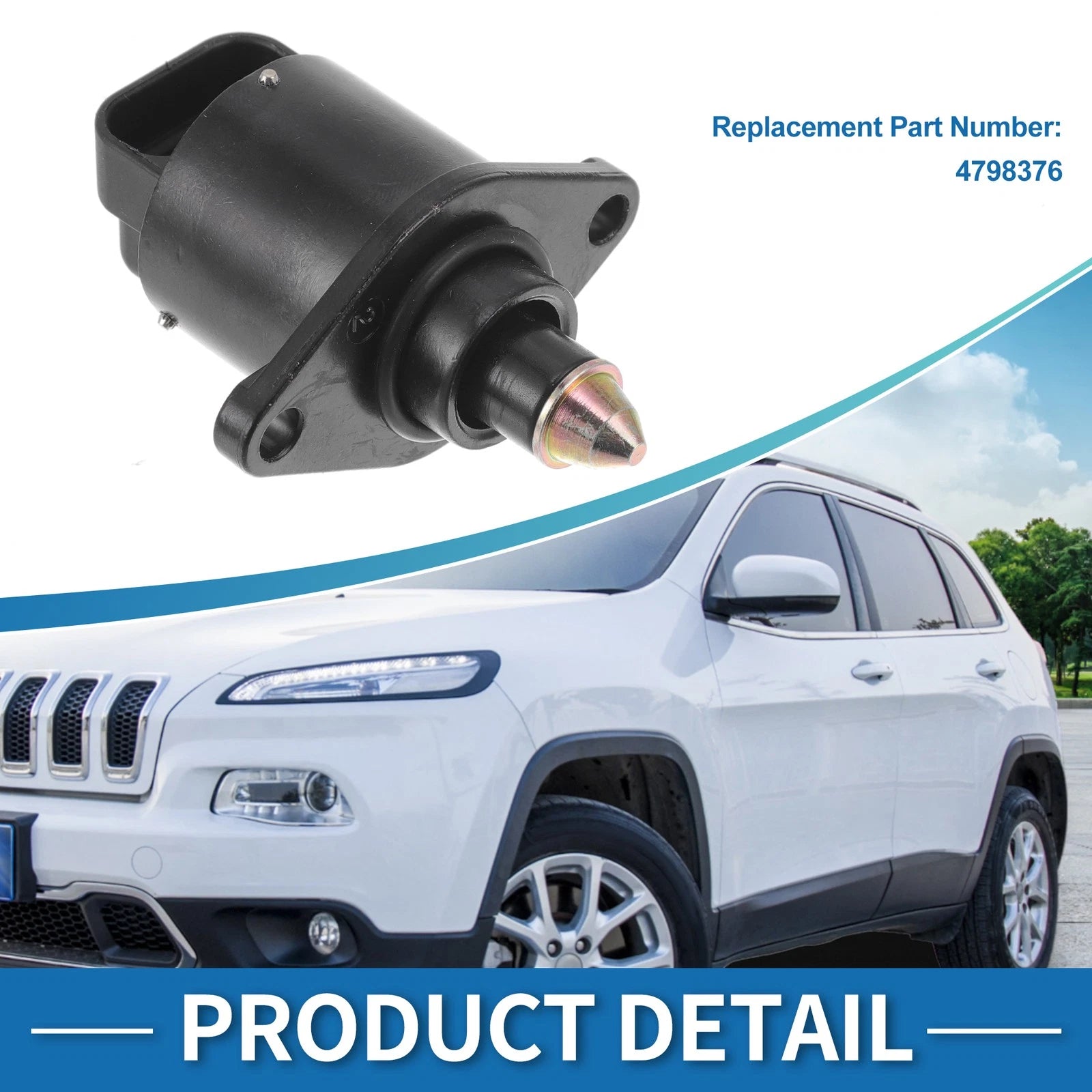 Idle Air Control Valve for Jeep Cherokee (1991–1996) No. 4798376