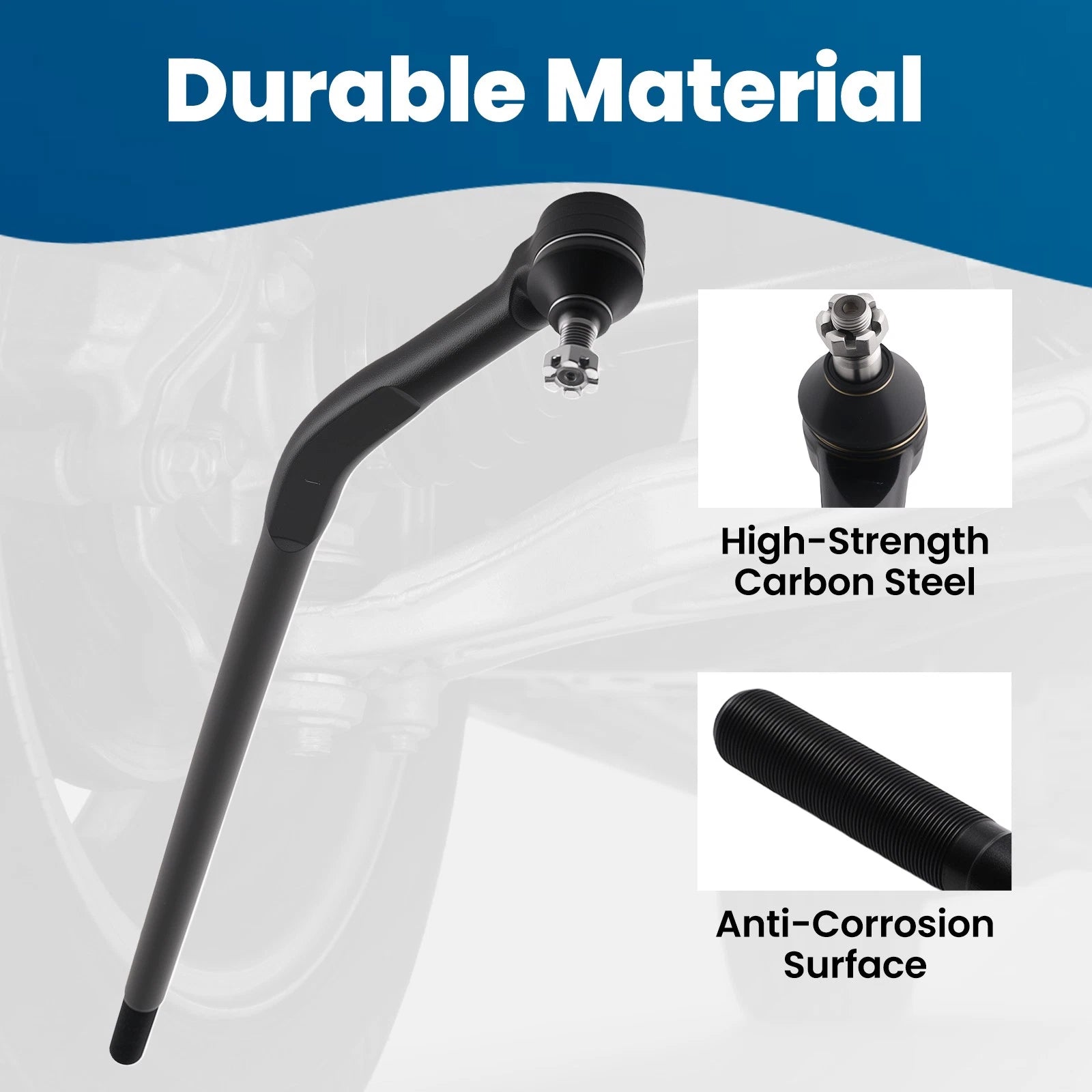 Front Inner Outer Tie Rod End Links Suspension Kit for Jeep Wrangler JK (2018–2018)