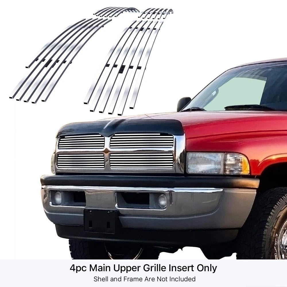 Upper Stainless Steel Billet Grille Insert for Dodge Ram Pickup (1994-2001)